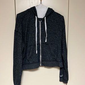 Black zip up hoodie